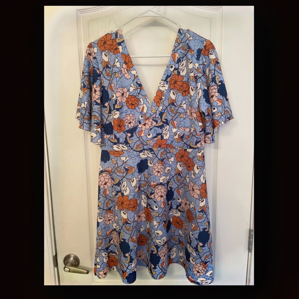 Zara mini floral cocktail dress